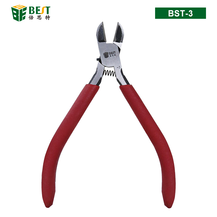 BST-3 優(yōu)質鉻釩鋼電子剪鉗 水口鉗 塑料剪鉗 5寸鉗子